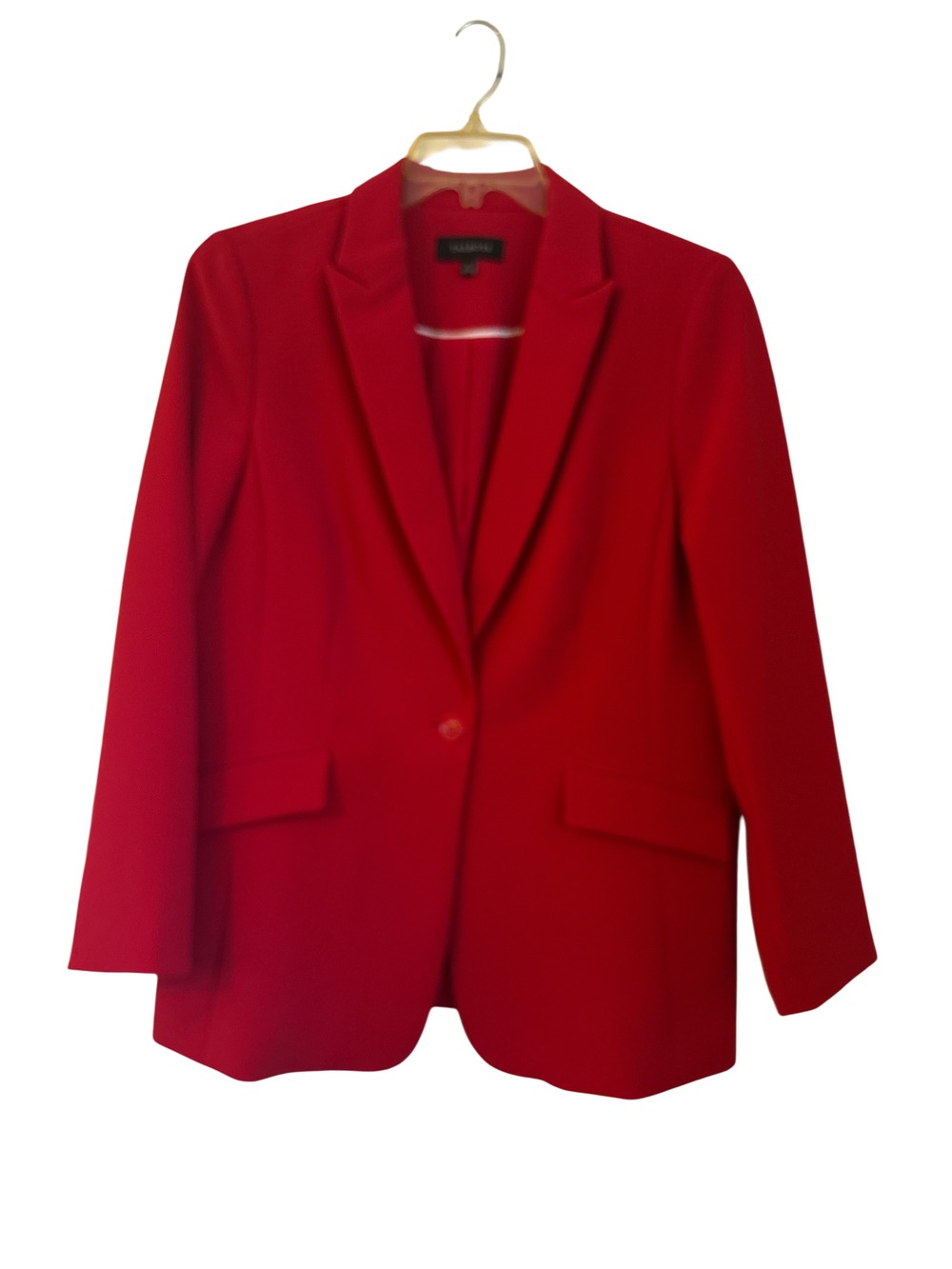 NWOT Talbots Women's Red Blazer, Size 12, Classic Fit, Long Sleeve